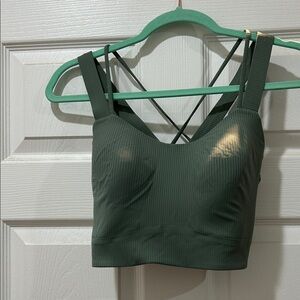 Lululemon Women's Strappy Green Bralette